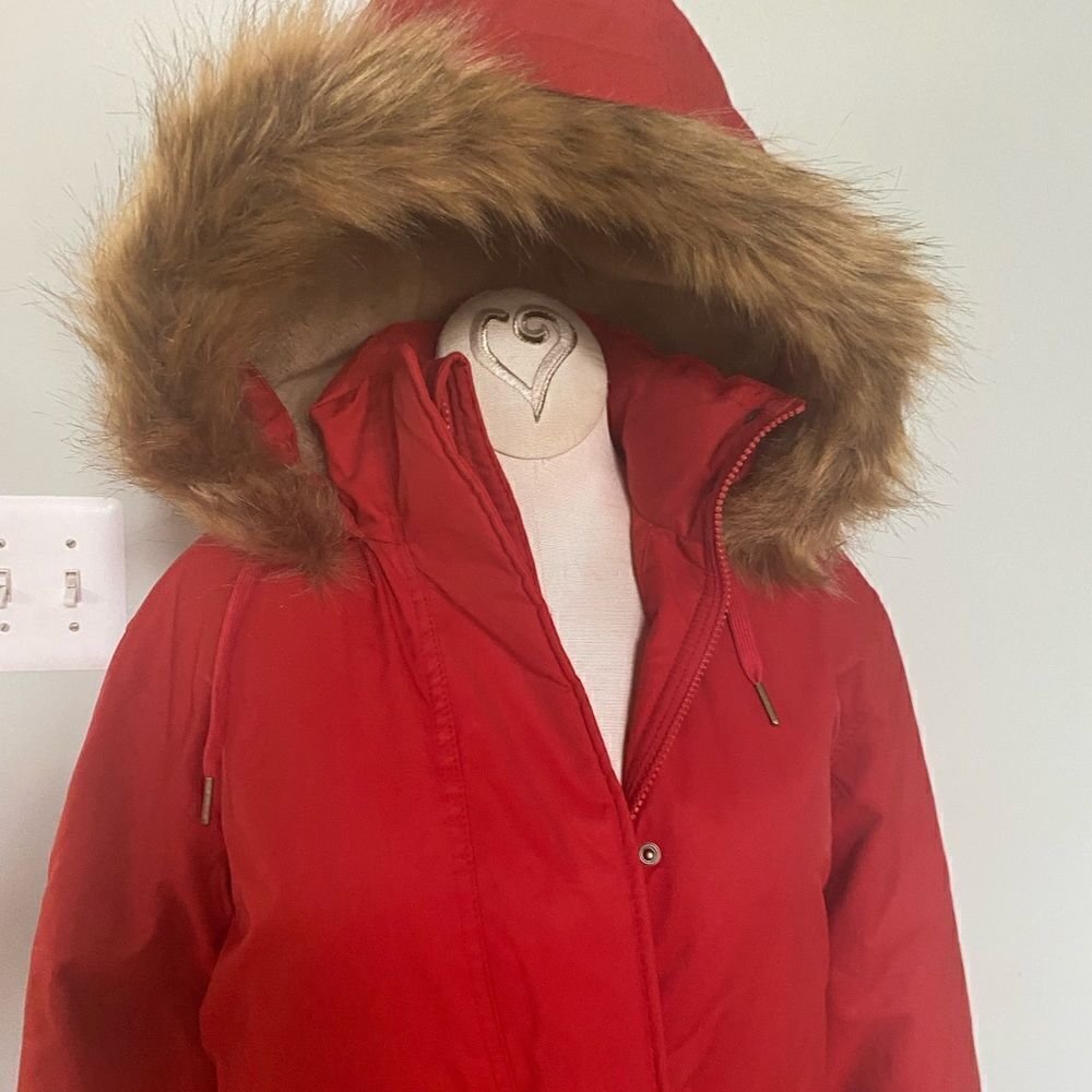 A New Day Hooded Coat Burnt Orange Sz XS NWT - Picture 2 of 7